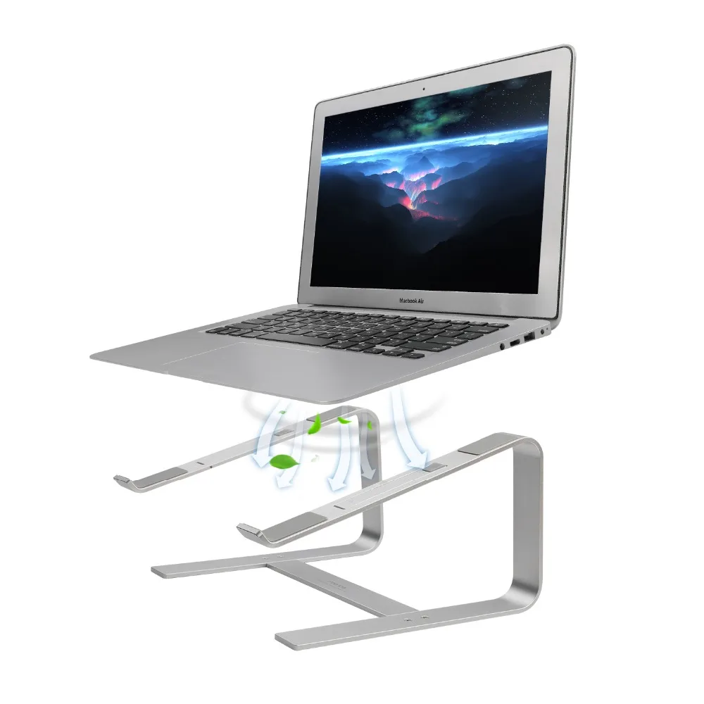 Beste Koop SeenDa Aluminium Laptop Stand Ergonomische Metalen Cooling