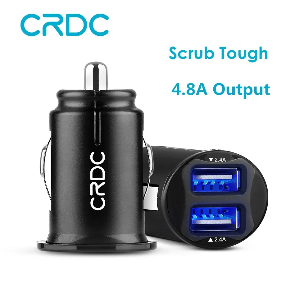 CRDC سيارة شاحن شحن سريع مزدوج USB شاحن سيارة محول العالمي الهاتف المحمول سيارة-شاحن USB شاحن ل فون 7 سامسونج CRDC سيارة شاحن شحن سريع مزدوج USB شاحن سيارة محول العالمي الهاتف المحمول سيارة-شاحن USB شاحن ل فون 7 سامسونج