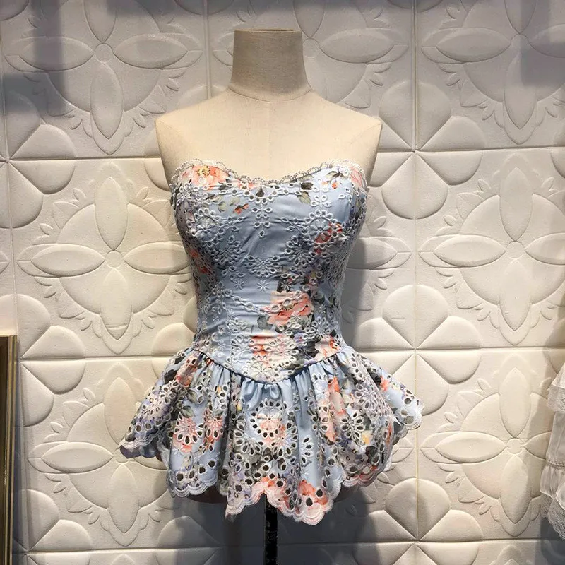 Women Clothes 2019 Sexy Off Shoulder Women Sleeveless Flower Embroidery Shirt Top Blouse  (2)