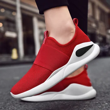 

Stylish Designer Running Shoes Men Sneakers Black Walking Footwear Breathable Mesh Sneakers Men Shoes Fly Weave Mans Footwear