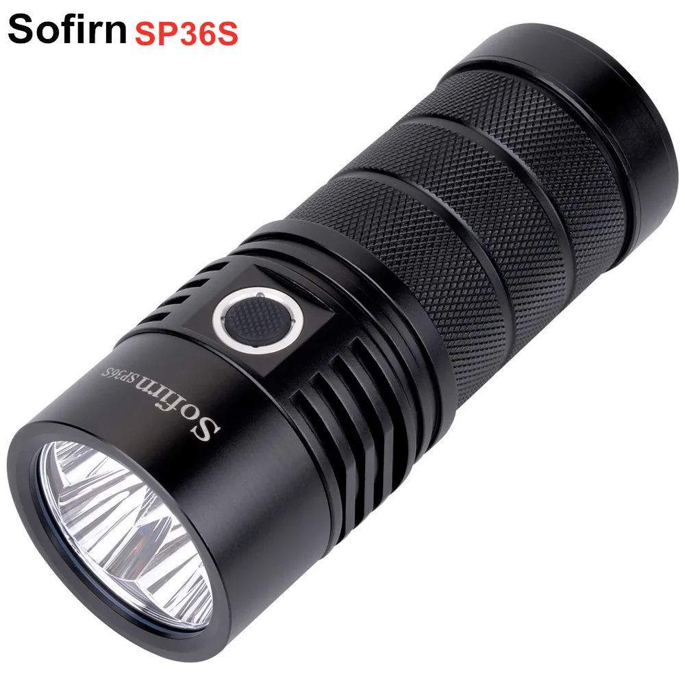 Sofirn SP36S 4 * Samsung LH351D 5200lm мощный светодиодный фонарик Перезаряжаемый USB 18650 5000K 90 CRI 2