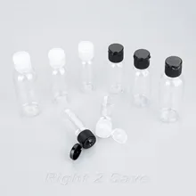 5 шт. косметические бутылки пустая косметическая бутылка Контейнеры прозрачные Портативный Пластик Духи Макияж воды 15/20/30/50 мл раскладушка шапки Красота