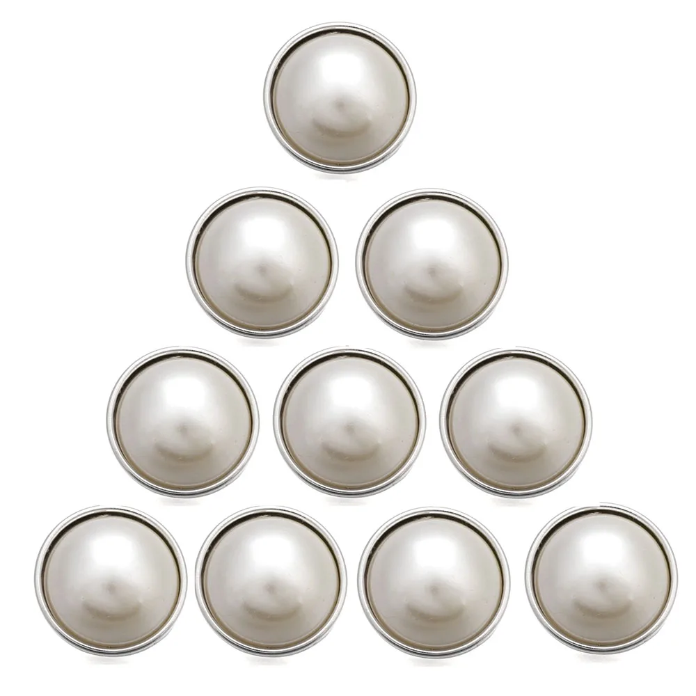 

10pcs/lot White Resin Snap Button Jewelry Alloy Button Round 18mm 20mm Snap Buttons fit Snap Bracelet Bangles Snap Jewelry