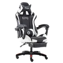 Роскошное Качество Poltrona Silla геймер живое офисное кресло Эргономика с подставкой для ног Синтетическая кожа бытовые нейлоновые ножки могут лежать