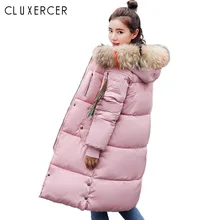 

2018 New Women Winter Cotton Jacket Coats Thick Warm Parkas Fashion Hooded fur collar Loose Winter coats casaco feminino