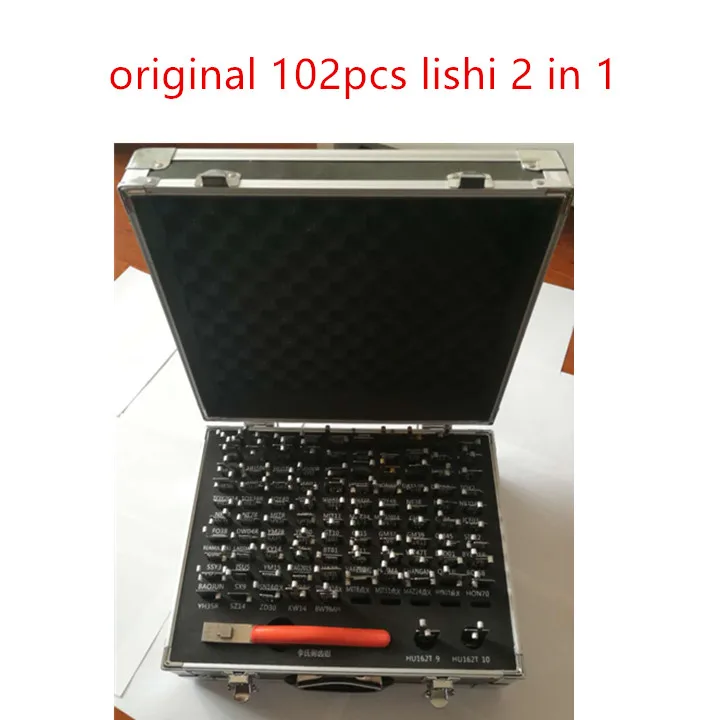 

HXLIWLQLUCKY car accessory original 102pcs/set lishi 2 in 1 tool repair tool with 1 cutter