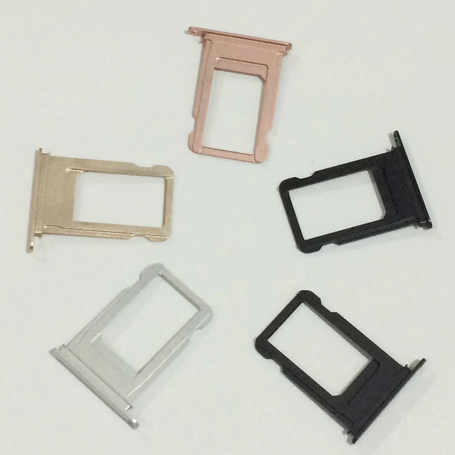 

100pcs/Lot 5 Colors For IPhone 7 Nano Sim Card Tray Slot Holder Replacement Parts Mobile Phone Accessories