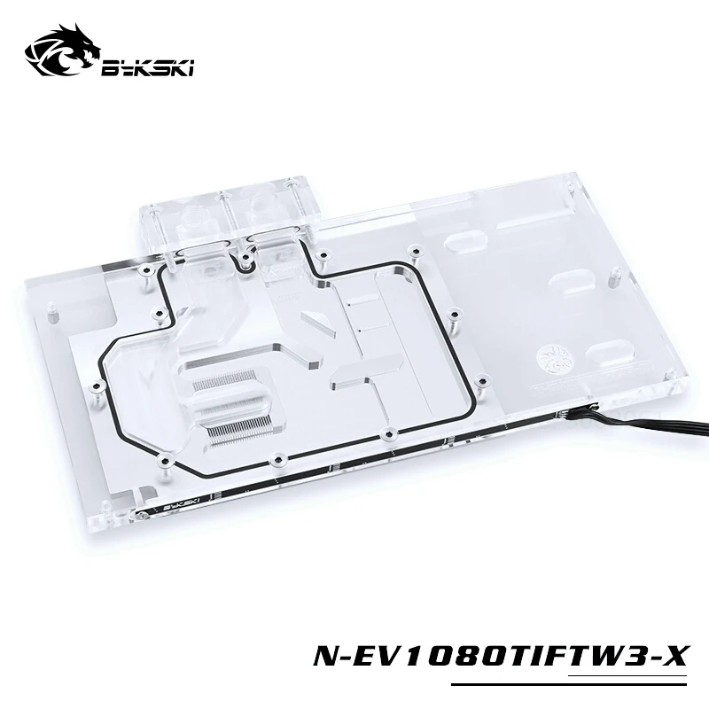 

BYKSKI Water Block use for EVGA GTX1080Ti 11G FTW3 GAMING iCX / Full Cover Graphics Card Copper Radiator Block RGB