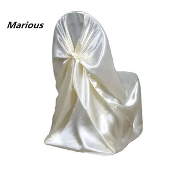 

Marious satin chair cover wedding chair cover sashes purple/red/ivory cover cheap for sale factory price free shipping