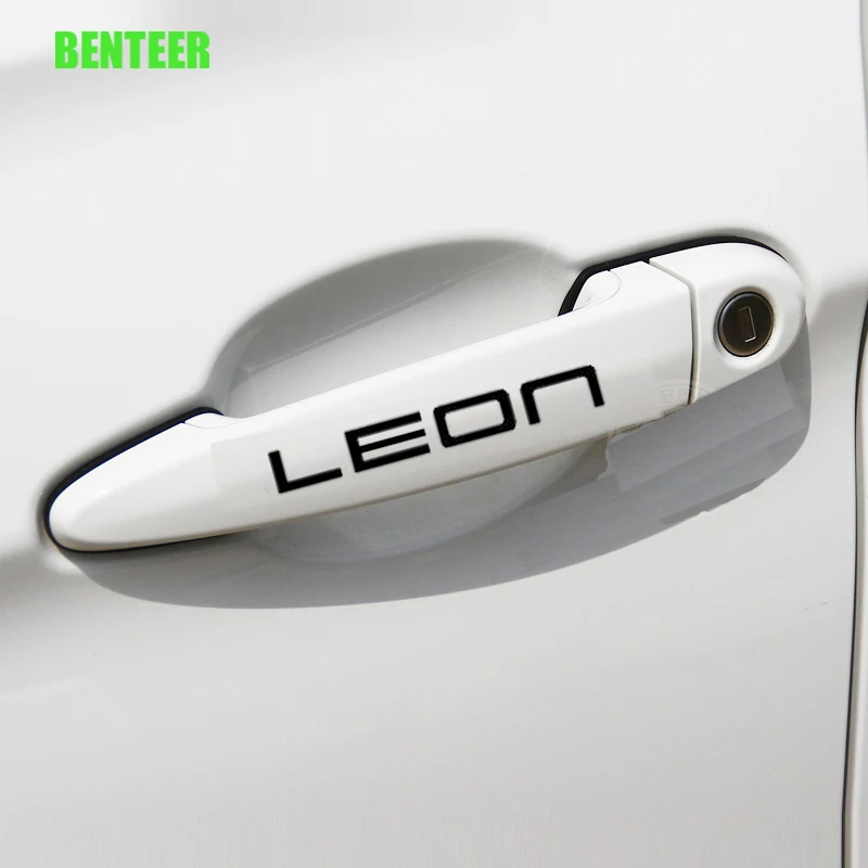

4pcs car door handle sticker for seat leon