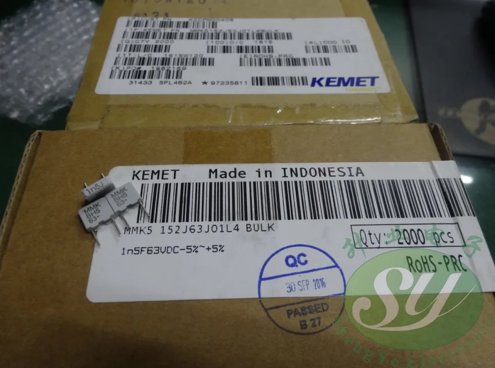 2020 горячая Распродажа 30 шт./50 шт. KEMET EVOX MMK5 Новый 0 0015 мкФ/63v 152 NF 1n5 1500pf пленочный