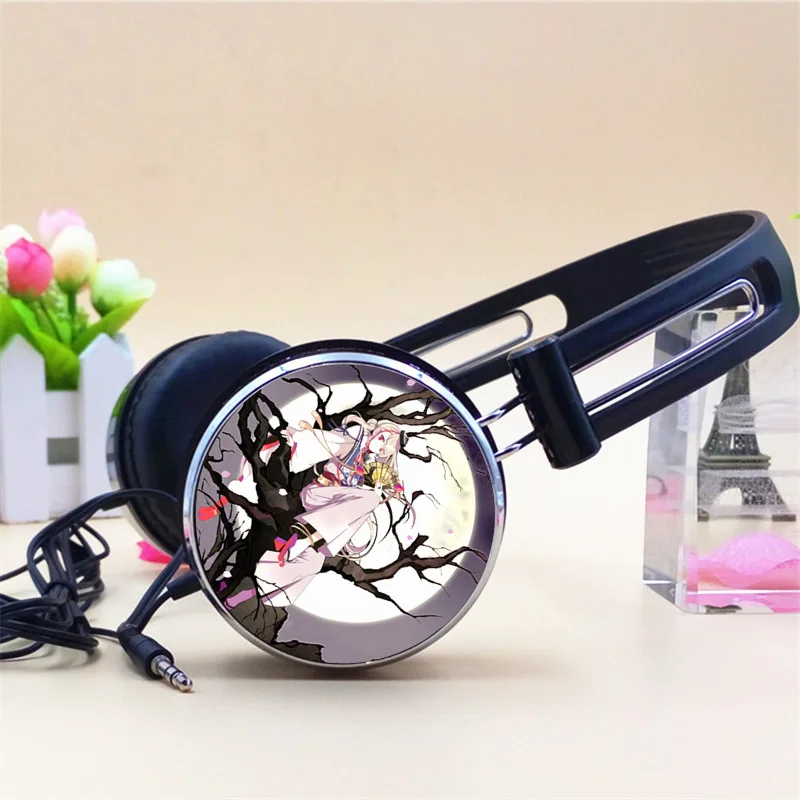 Custom Touken Ranbu Online Mikazuki Munechika Nakigitsune Anime Headphone Adjustable Headphones Gaming Headset Stereo Headphones