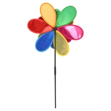 Блёстки двухслойная ветряная мельница в виде подсолнечника ветряной Спиннер домашнее украшение сада, двора Y51E