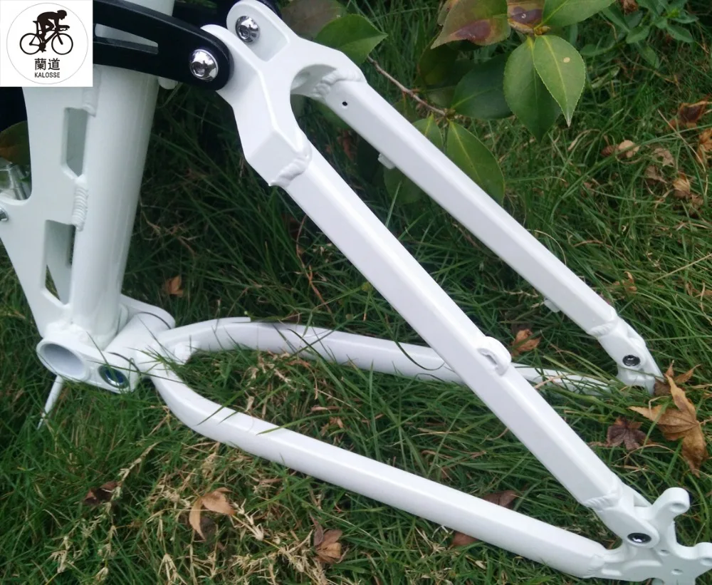 Discount Kaloss DIY colors  foldable  bicycle  frame  full suspension   mountain  bike frame  aluminum alloy   17 inch  26 inch 8