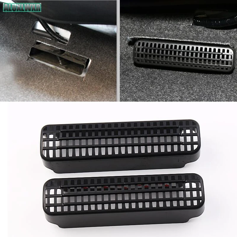 

2PCS car-styling Seat AC Heat Floor Air Conditioner Duct Vent Outlet Grille Cover For Toyota Corolla 2016 2017 car Accessories