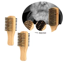 Профессиональный двухсторонний волос борода щетка для укладки волос щетка для ухода за волосами Расческа очищает измельченные волосы осыпающая щетка деревянная