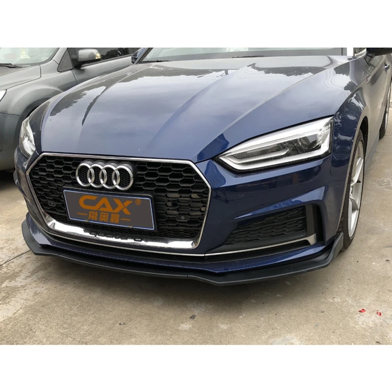 Car front bumper 3-section carbon fiber pattern ABS material for Audi A5 B9- car exterior parts