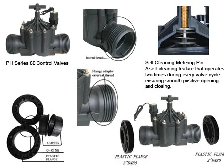 Клапаны управления для орошения в сельском хозяйстве серии PH 80