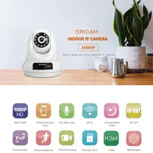 Sricam SP018 Wi-Fi IP Камера PTZ 4x цифровой зум безопасности Камера Поддержка карта Micro SD CMOS P2P 2MP CCTV Full HD 1080 P Камера