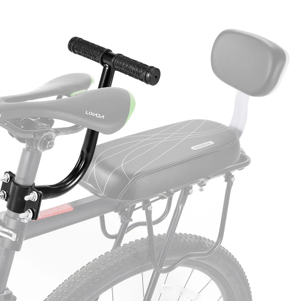 Детский набор для безопасности велосипеда с мягким велосипедным задним сиденьем, детская ручка для безопасности, ручка для заднего сиденья, подлокотник для детской безопасности, подставка для ног