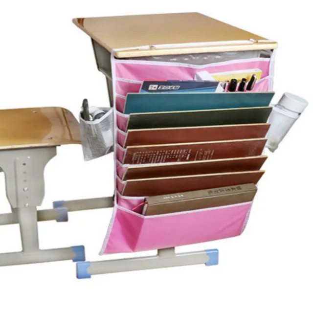 1pcs Adjustable Desk Pocket Organizer Hanging Holder Students Book