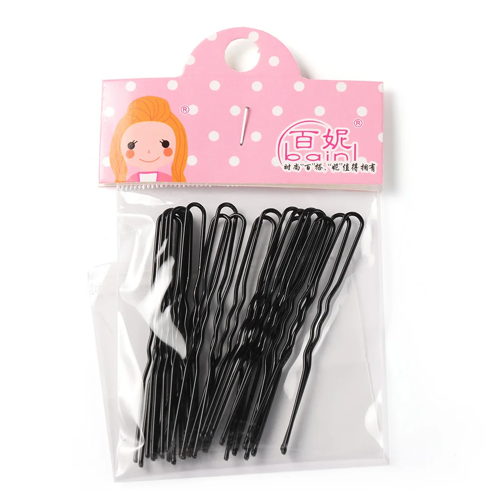 20pcs/lot 4Colors U Shaped Hairpin Hair Clips Pins Metal Barrette Women Hair Styling Tools Accessories Braided hair Tool