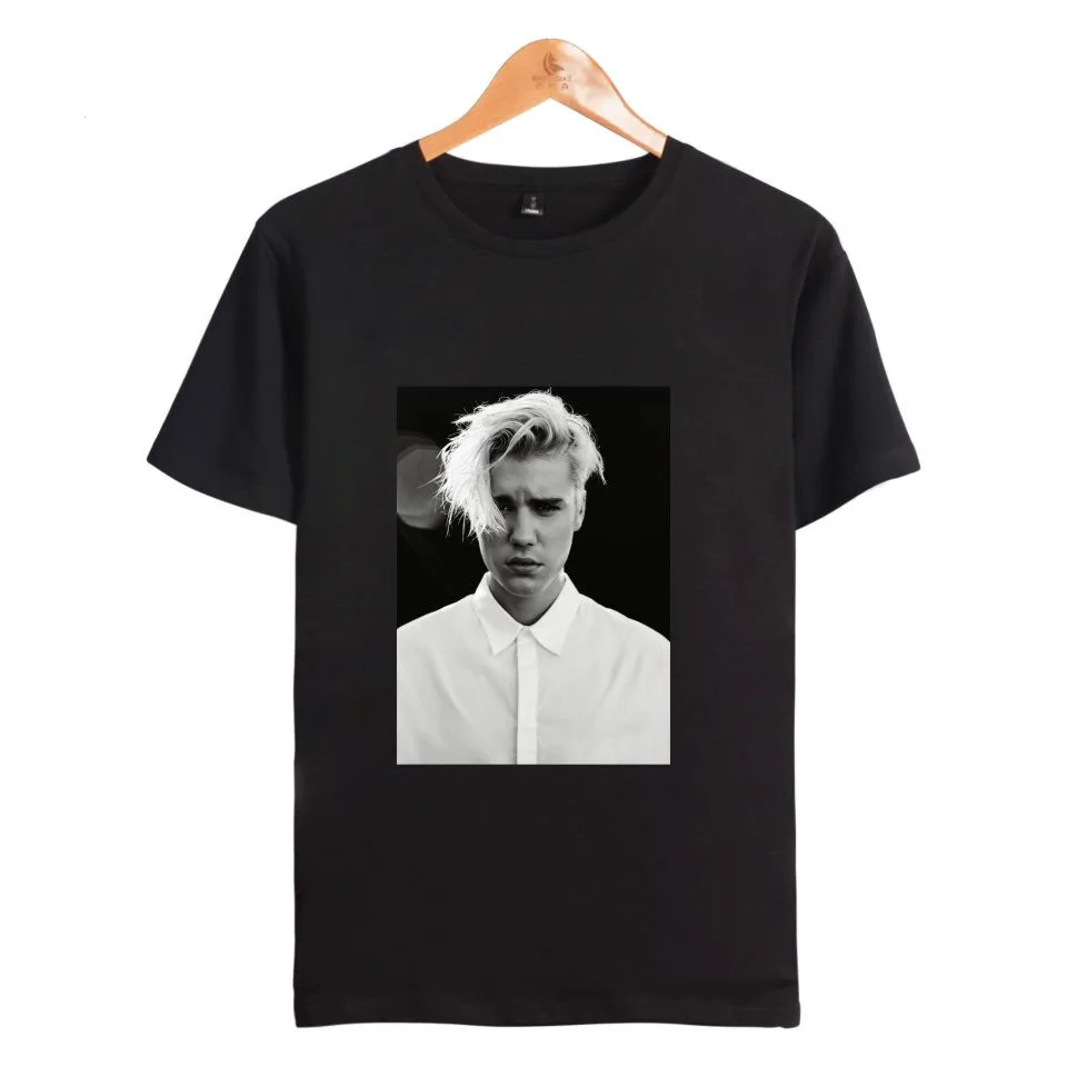 

Justin Bieber T-shirt Purpose Tour Short Sleeve Fashion T-shirt Famous Canadian Singer T-shirts Men T Shirt Summer Justin Bieber