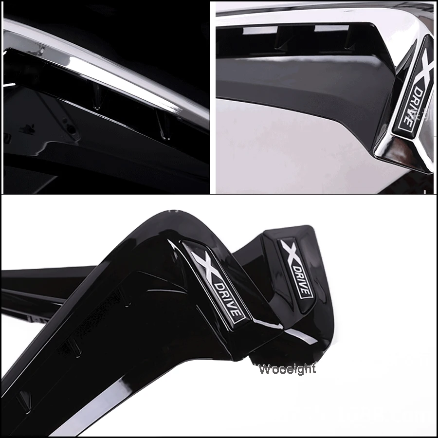 2Pcs Car Side Styling Air Flow Fender Trim Sticker Decoration ABS Intake Vent  Cover Fit For BMW X5 F15 2014-2018 Accessories (3)