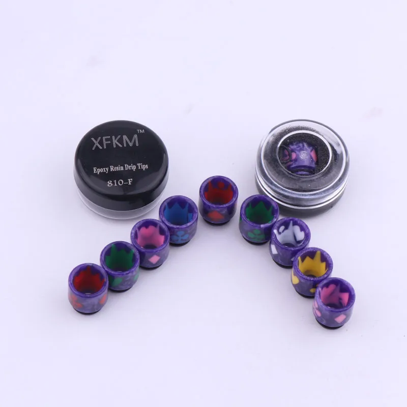 

XFKM Epoxy Resin 810 Drip Tip for V8 Cloud Beast Tank Big Baby Atomizer and V12 Wide Bore Mouthpiece
