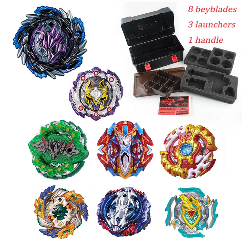 Beyblade лопающиеся игрушки с пусковой стартер и коробка Bayblade Металл Fusion Бог спиннинг Топ Bey лезвия игрушечные лошадки для детей