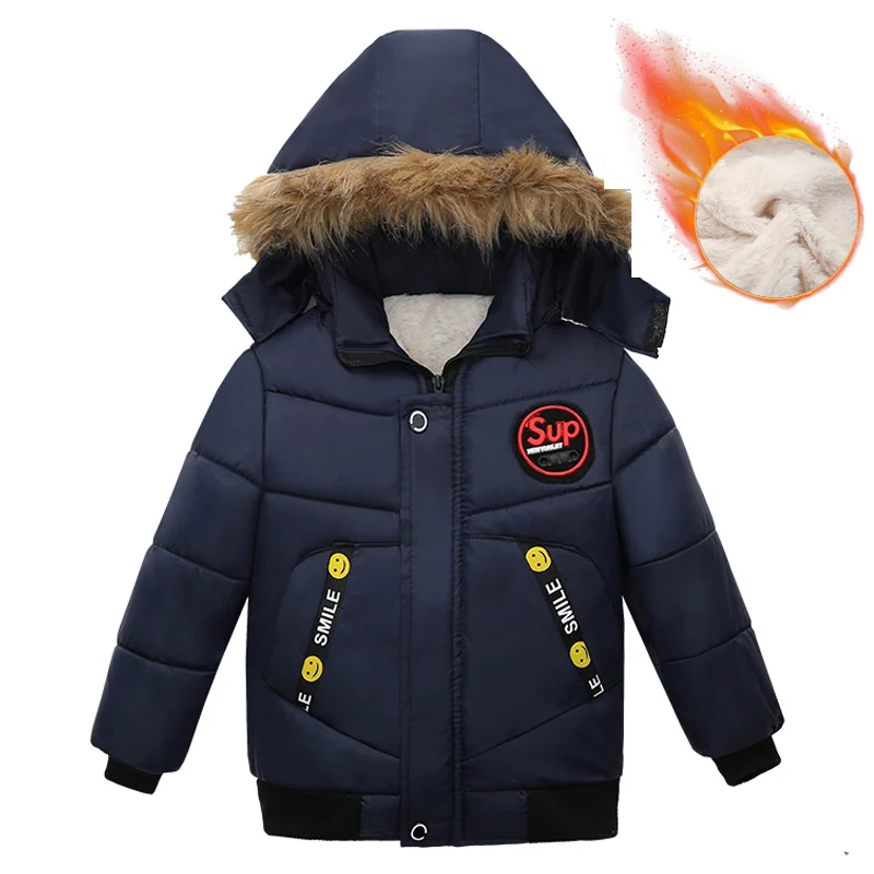

Baby Boys Jacket 2019 Autumn Winter Jacket For Boys Coat Kids Hooded Warm Outerwear Infant Coat For Boys Clothes Children Jacket