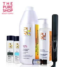 Бразильский Кератиновый Выпрямитель волос 12% формальдегид и 2 бутылки шампунь для волос Один флакон Кондиционер для волос получить 2 подарка