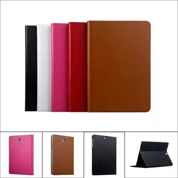 

High Quality Cowhide Genuine Leather Case for Samsung Galaxy Tab S2 9.7" Business Stand Smart Cover for Samsung Tab S2 T810 T815