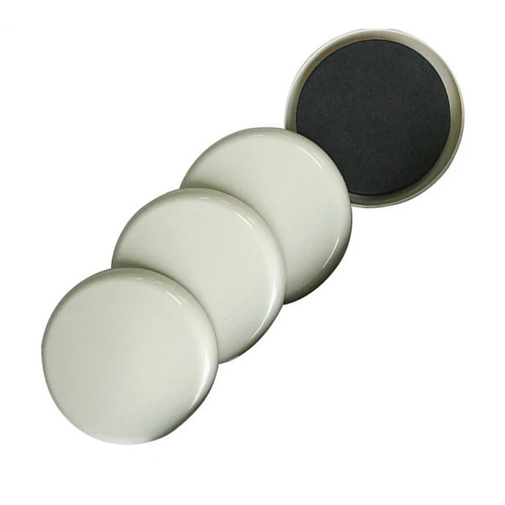Self Adhesive Chair Leg Pads Non-slip Floor Protectors Furniture Chair Sofa Table Plastic Pads Feet Cap Round Leg Sticky Black