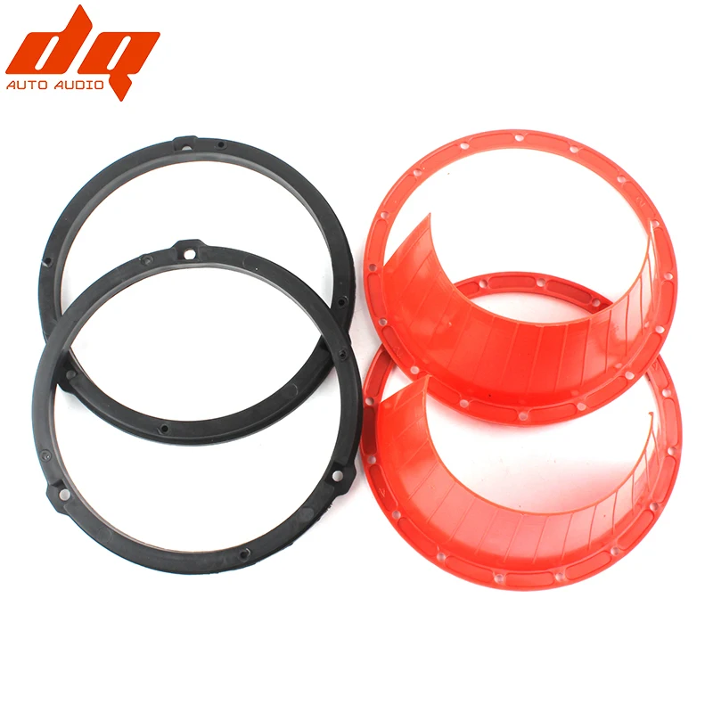 

2PCS Horn Washer Brackets Speaker Mount Plates Adapters Speaker Mat Front Back Door Pad Nylon with Waterproof cover for Peugeot