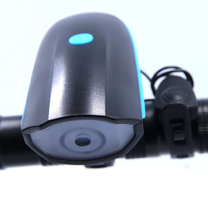 2 IN 1 LED Bike Light With electric Bell trembler buzzers horn switch Cycling Bicycle Lamp Battery Built-in USB Charging