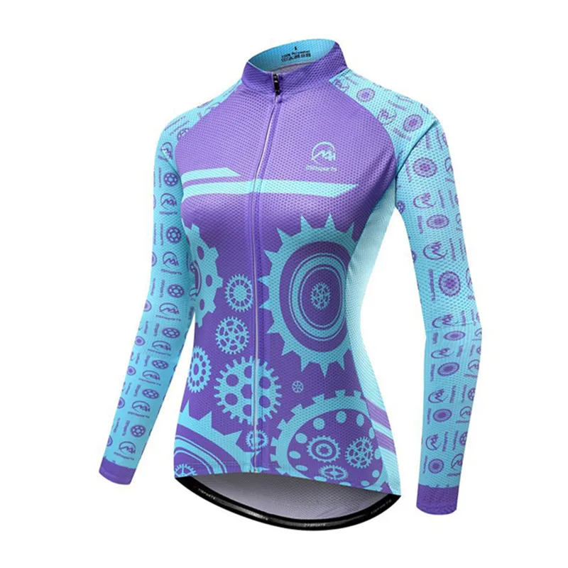 Pro Team Blue Womens Cycling Jersey Bike Cycle Shirt Ropa Ciclismo