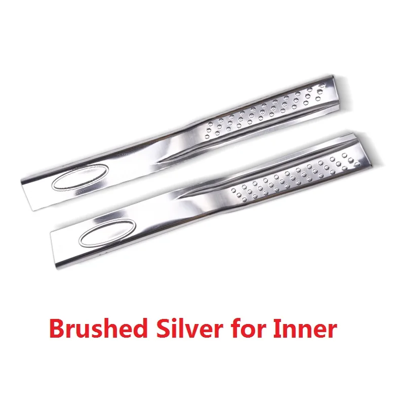 Silver Inner Внутренний порог входной двери автомобиля из нержавеющей стали крышка Накладка протектор передачи защита для смарт fortwo стиль - Название цвета: Silver Inner