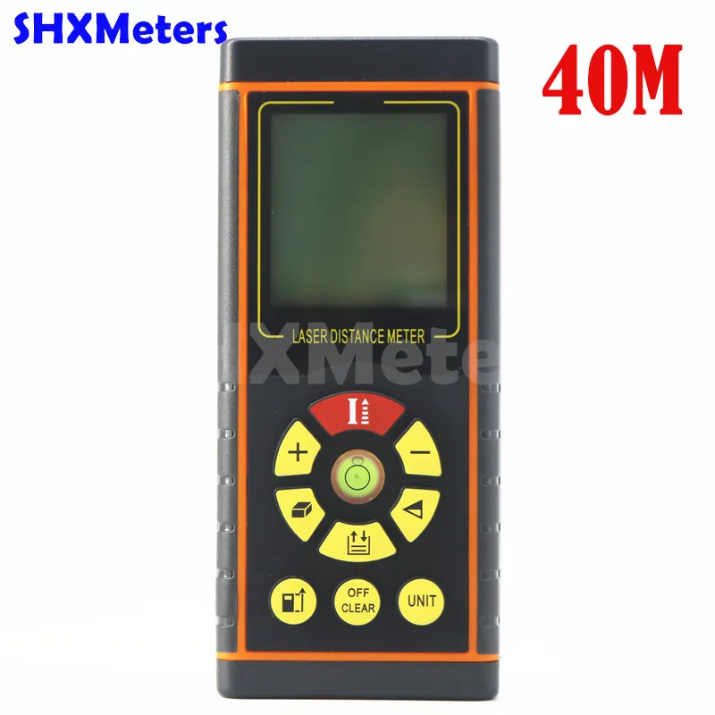 

Digital Laser distance meter 40m 131ft Laser Rangefinder Laser Range finder measure Distance/Area/Volume Level Tool