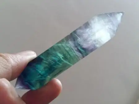 70 г натуральный флюорит кварц кристалл палочка точечное Исцеление|healing point|healing