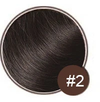 Doreen#1# 1B#2#4#8 искусственные волосы одинаковой направленности длинные дюймовые человеческие волосы для наращивания клип в полный набор головы 1"-26 прямые - Цвет: Dark brown