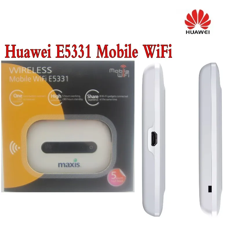 Оригинальные разблокировать HSPA + 21,6 Мбит/с HUAWEI E5331 низкая цена карман Wi-Fi 3g Беспроводной маршрутизатор с Сим слот для карт