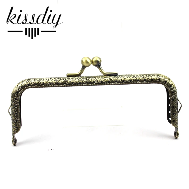 KISSDIY 10 шт. DIY 12 5 см металлическая рамка для кошелька античная бронза квадратный