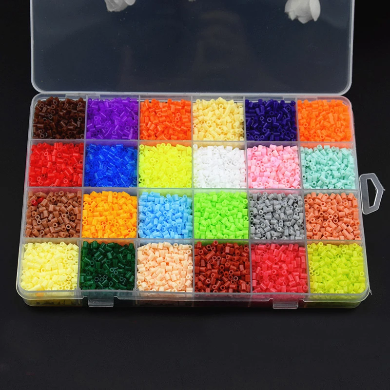 13000шт Hama Beads Набор 24 Цвета 2.6мм Perler DIY 3D Пазлы Tangram Головоломки Настольные Игры Дети