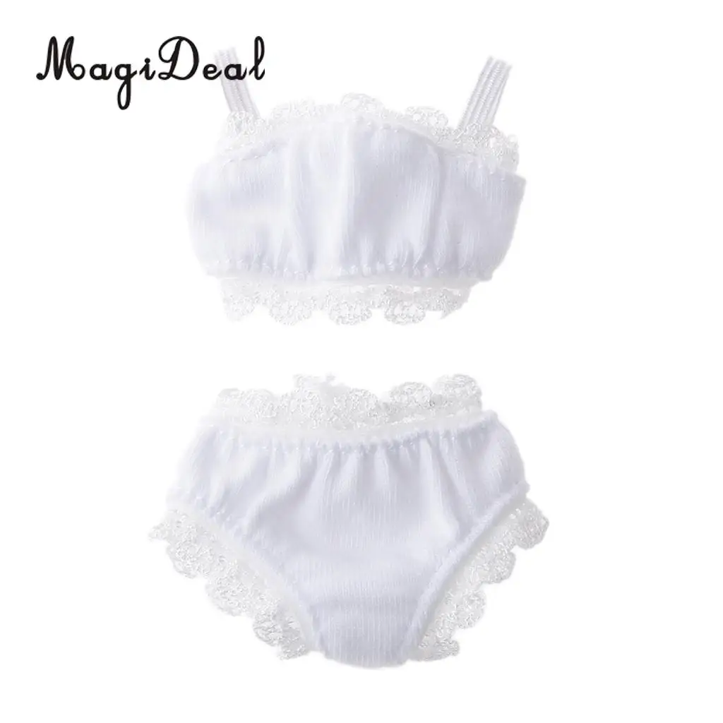 1/6 White Lace Underwear Top Brief Lingerie Set For Blythe 12'' Doll Clothes Accessories
