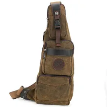 Новая мужская парусиновая дорожная сумка для верховой езды через плечо, рюкзак с ремнем на груди, повседневная сумка