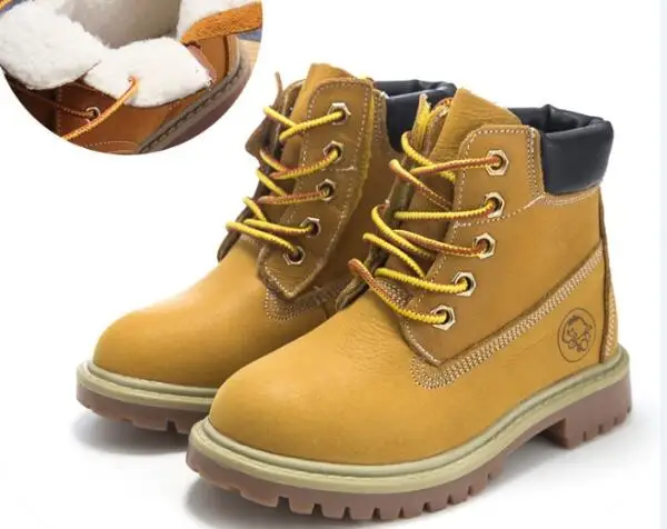 Figure cotton boots Новые Зимние непромокаемые детские зимние ботинки кожаные туфли первый слой ковбойские сапоги для девочек мальчиков теплые детские сапоги - Цвет: Figure cotton boots