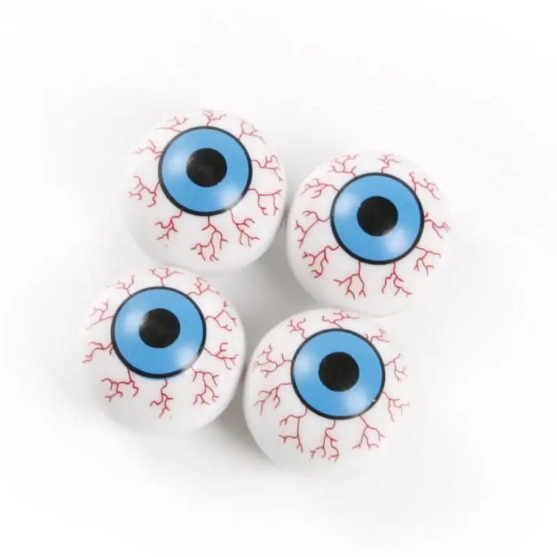 

New 4Pcs/Lot Creative Bike Accessories Eye Ball Pattern Auto Wheel Valve Air Stem Cap Cover Tire Screw Dust Plug for Car Truck