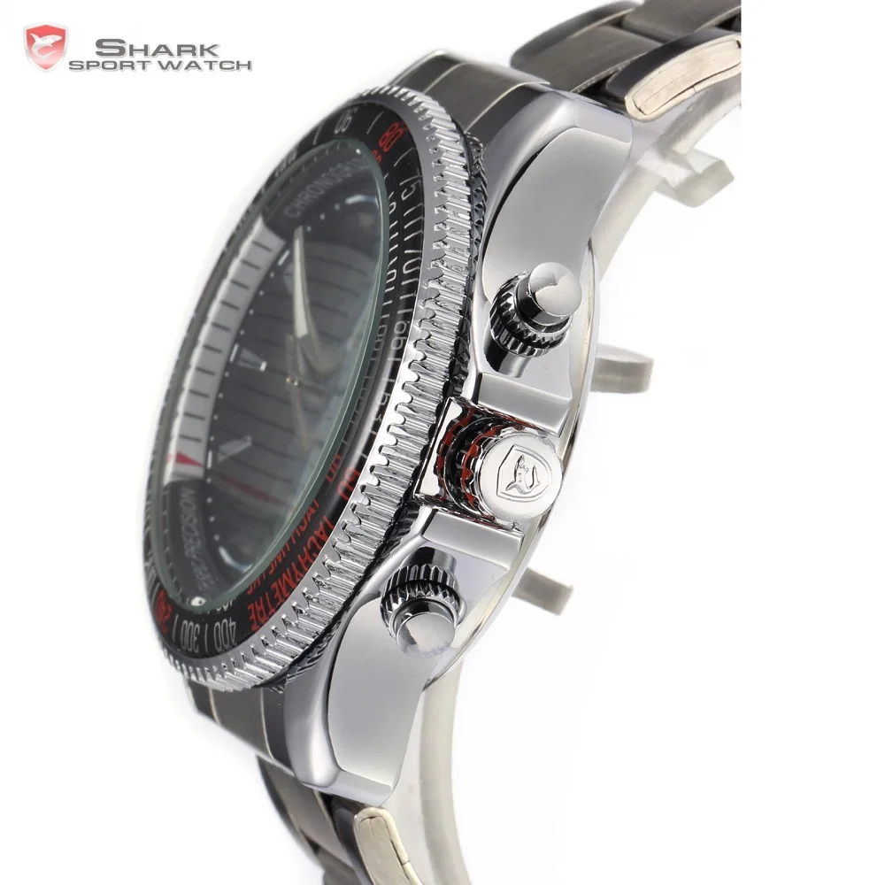 Mako SHARK Sport Watch Brand Luxury Silver Men's Army Digital LED Calendar Alarm Electronic Waterproof Steel Watches Male /SH003 Mako SHARK Sport Watch Brand Luxury Silver Men's Army Digital LED Calendar Alarm Electronic Waterproof Steel Watches Male /SH003