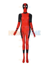 Deadpool costume Female Style Sector Eyes fullbody Deadpool Superhero Costume halloween zentai suit free shipping